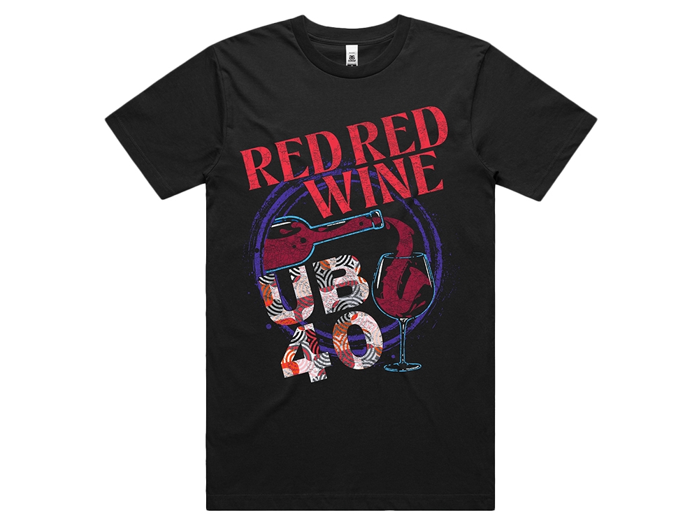 Red Red Wine Black T-Shirt