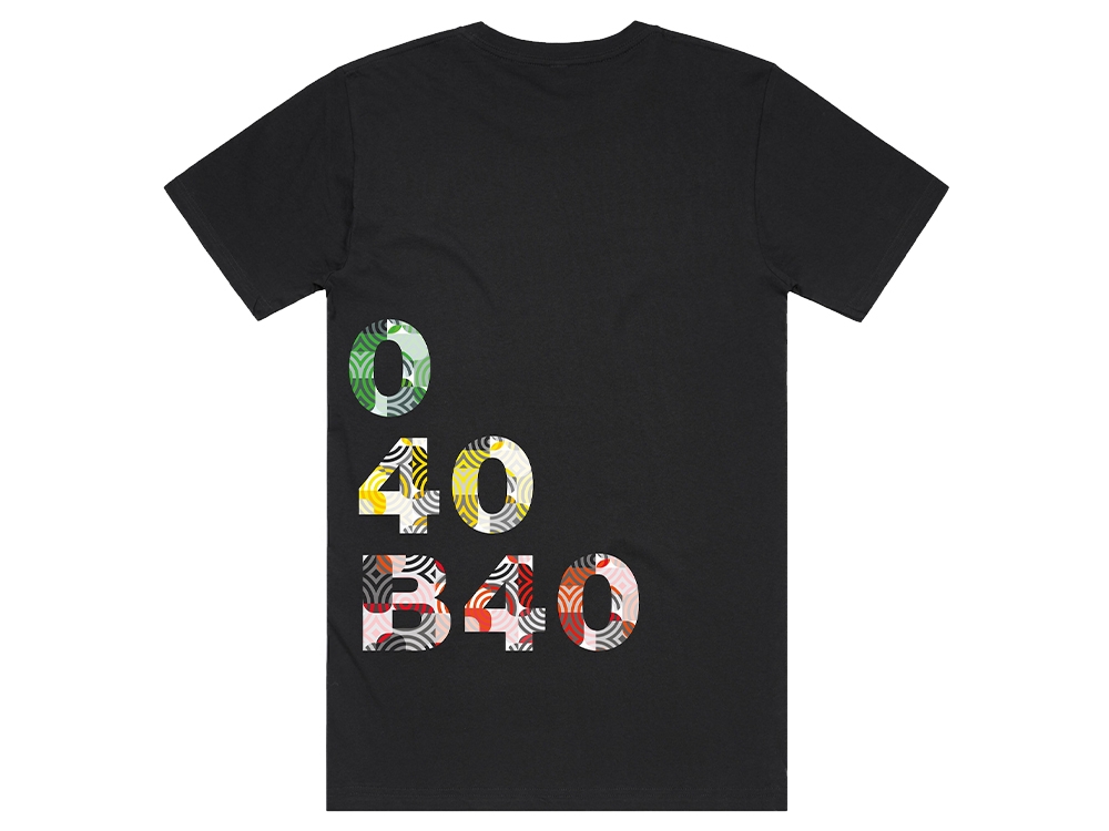 Step logo Black T-Shirt